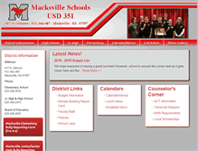 Tablet Screenshot of macksvilleschools.com